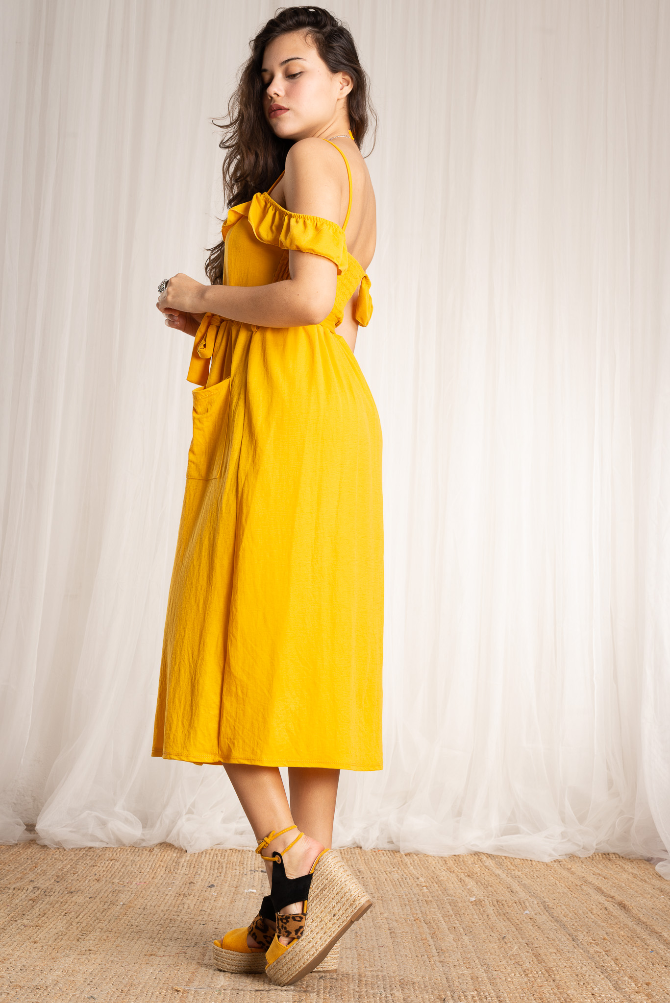 Mirabelle Un Hombro Gasa Vestido Con Tirante Flores Lilac Tallas Grandes