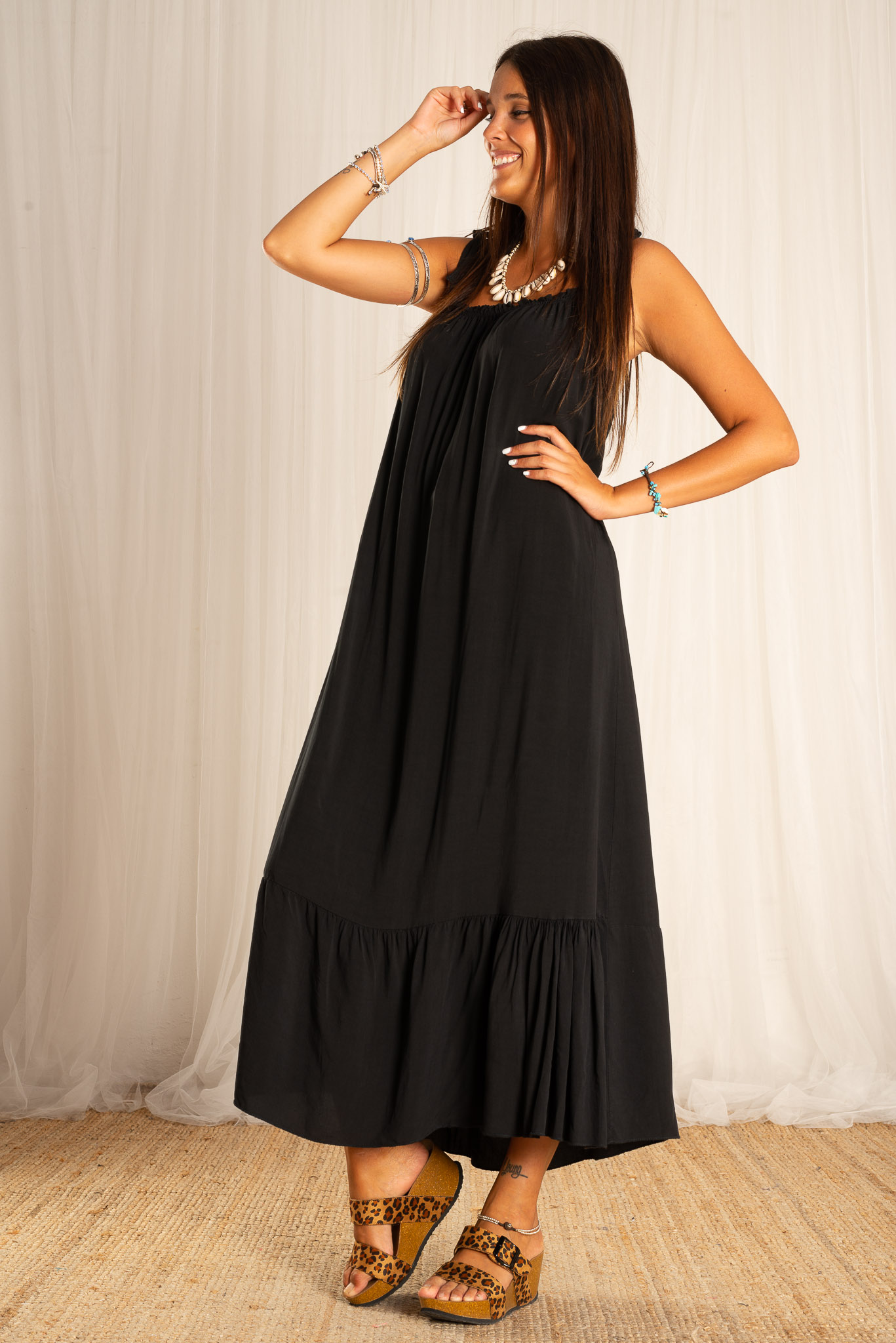 Vestido Carola negro Nunu Santander