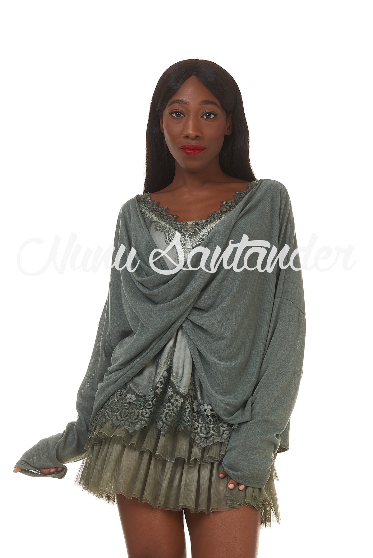 Bolero Mit Volantärmeln - Elastischer Spitzenbolero Für Flamenco & Sevillanas Tanz