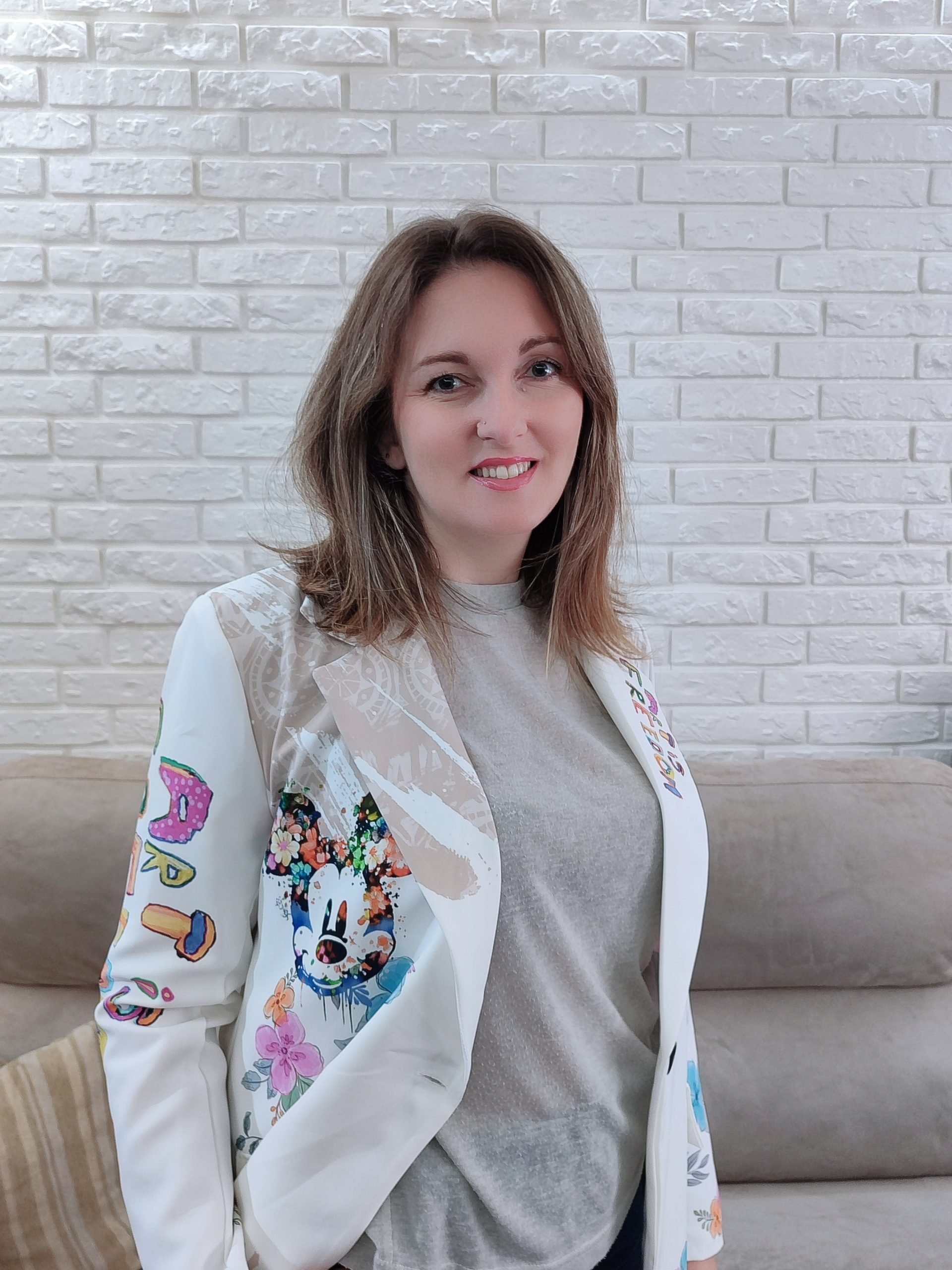 Click to view full screen Chaqueta Blazer Estampada Mariel 14 photo review