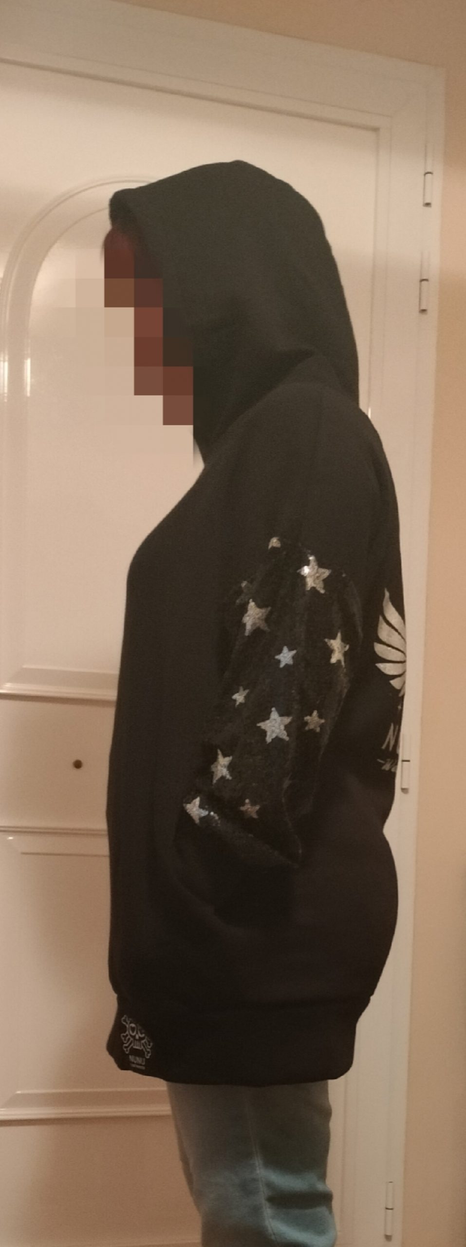 Sudadera Con Capucha y Lentejuelas Puma Negra photo review