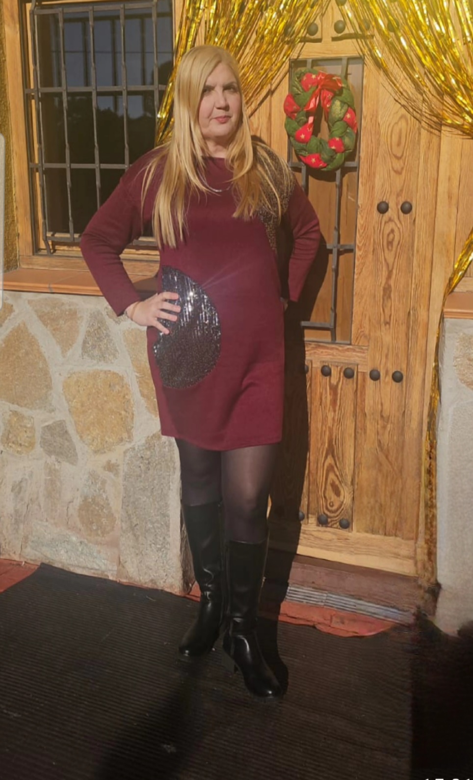 Vestido Corto Con Lentejuelas Manizalez photo review