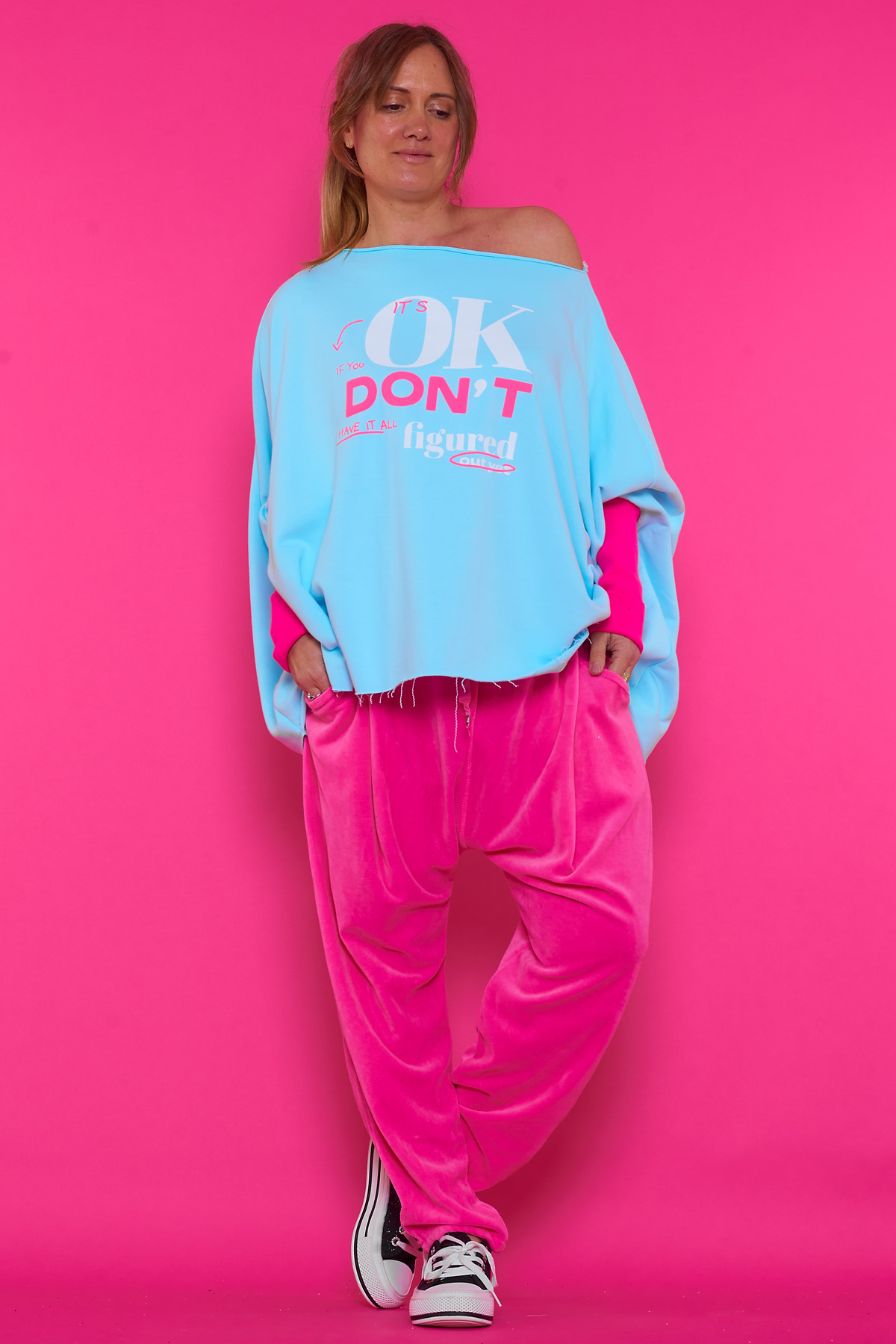 Sudadera oversize mensaje positivo Kodo